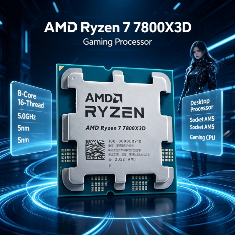 Amd Cpu Ryzen 7 - CPU Desktop AMD Ryzen 7 7800X3D,